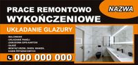 BANER REKLAMA 200x100PRACE REMONTOWO WYKOŃCZENIOWE Twoje LOGO telefon