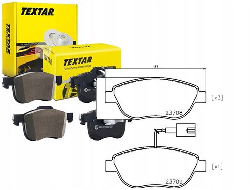 TEXTAR KLOCKI HAMULCOWE PRZÓD FIAT LINEA STILO na Arena.pl
