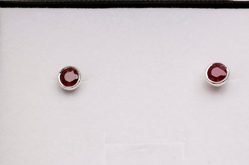 Srebrne kolczyki KDR4394 - Rubin na Arena.pl