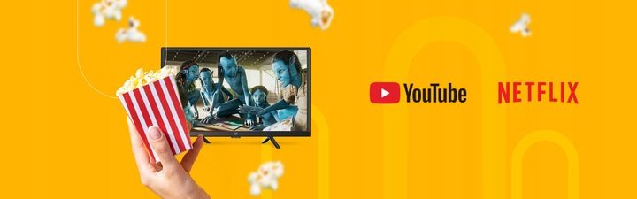 TELEWIZOR UD 40 CALI FULL HD ANDROID SMART TV WIFI DVBT T2 HEVC CZARNY zdjęcie 4