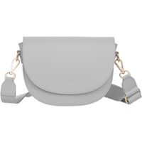 VERA PELLE torebka damska skórzana listonoszka z paskiem V504 j.szara