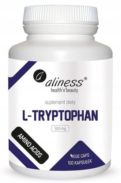 L-Tryptofan - 500 mg - 100 kaps. - Aliness zdjęcie 2