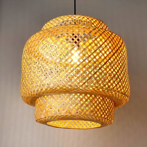 Lampa bambusowa BONN boho wisząca na Arena.pl