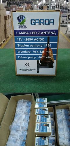 Lampa sygnalizacyjna LED z anteną do bramy odpowiednik FAAC, NICE, CAME na Arena.pl