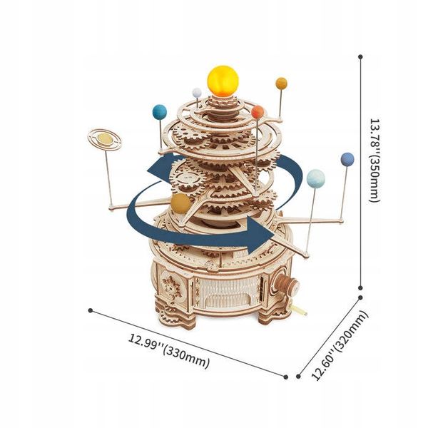 Robotime Drewniane Puzzle Model 3D Planetarium zdjęcie 9