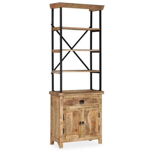 Kredens z półkami wykonany z drewna mango, 65x30x180 cm na Arena.pl