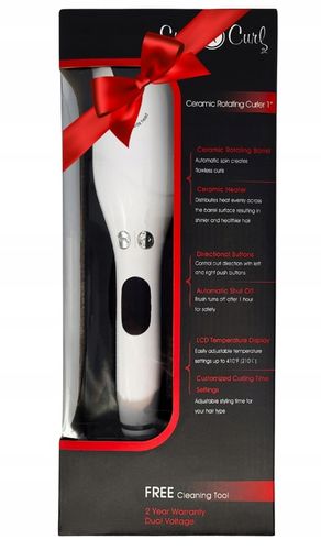 LOKÓWKA DO WŁOSÓW AUTOMATYCZNA SPIN CURL CERAMICZNA FALE WYŚWIETLACZ LCD na Arena.pl