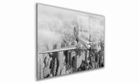 OBRAZ NA SZKLE PROSTOKĄTNY 60x40cm 125 Lot nad miastem