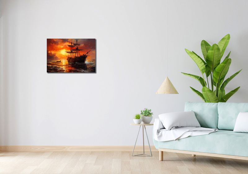 Obraz 60x40cm Ogień na Wodzie zdjęcie 2