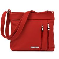 Torebka skórzana czerwona listonoszka damska Beltimore X95