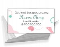 Wizytówki firmowe REKLAMOWE Foliowane 1000 szt GABINET TERAPEUTYCZNY