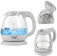 Szklany Czajnik 1L 1100W Adler Ad1283 Szary
