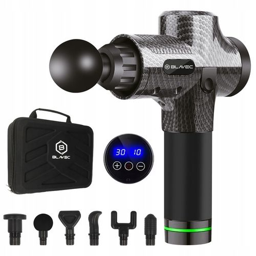 Pistolet Do Masażu Masażer Do Ciała Szyi Karku Pleców Stóp + 6 Końcówek Pro na Arena.pl