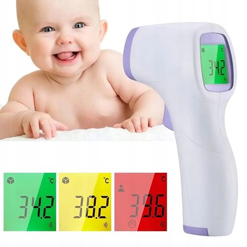 TERMOMETR BEZDOTYKOWY NA PODCZERWIEŃ LCD DLA DZIECI I DOROSŁYCH DOKŁADNY na Arena.pl