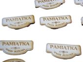 przywieszka drewniana 20szt. pamiątka znad jeziora 4,5 x 2 cm