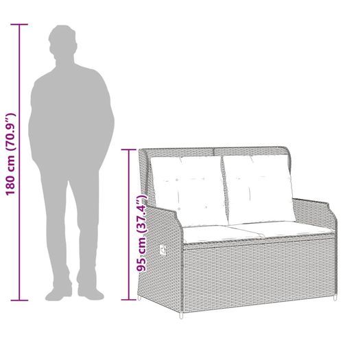 3-cz. wypoczynek do ogrodu, z poduszkami, beżowy rattan PE na Arena.pl