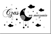 90 60CM OBRAZ NAPIS ...MARZENIA DRUK PŁÓTNO RAMA