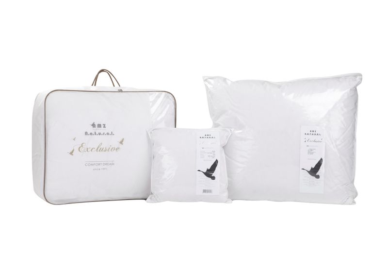 Kołdra puchowa CAŁOROCZNA 155x200 ROYAL biała 100% puch zdjęcie 4