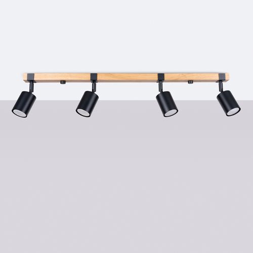 Plafon FAGER 4L czarny na Arena.pl