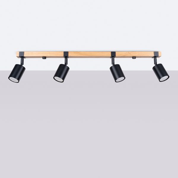 Plafon FAGER 4L czarny zdjęcie 2