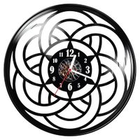 Zegar ścienny z płyty winylowej Geometria 301.14