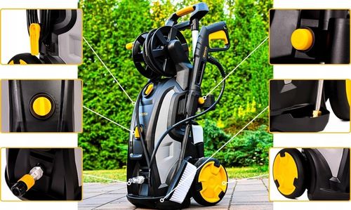 Myjka ciśnieniowa pompa mosiężna 3200W Indukcja 350bar ZESTAW PRO na Arena.pl