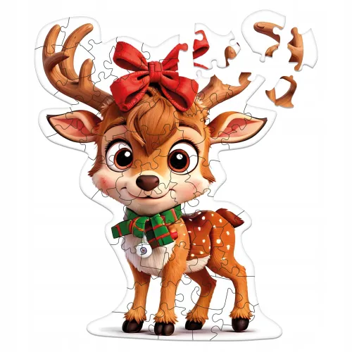 Świąteczne puzzle dla dzieci - Alexander Milliwood Renifer 50 elementów na Arena.pl