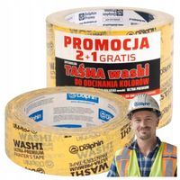 Taśma Malarska WASHI Blue Dolphin do Odcinania Kolorów 29mm x 50m 3 szt