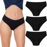 3x Klasyczne Figi damskie Majtki MORAJ bawełniane 3-PAK - M