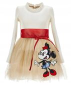 Monnalisa x Disney belted dress 122
