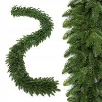 Girlanda Świąteczna Jodła Forest Green 2D 100% PE 500 cm kominek jak żywa