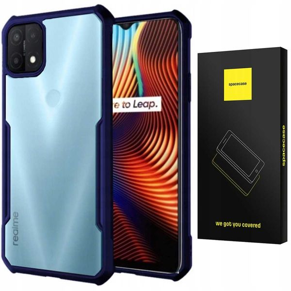 Spacecase Beetle Realme 7i / Narzo 30A niebieski zdjęcie 1