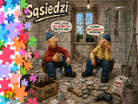 Puzzle tradycyjne - Sąsiedzi - Pat i Mat