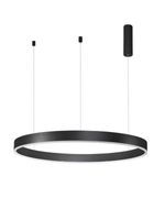 Sypialniana lampa wisząca Jaca okrągła LED 55W czarna