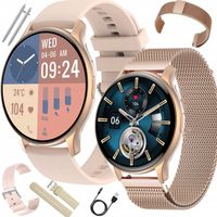 SMARTWATCH Zegarek AMOLED DAMSKI 466x466 rozmowy KROKOMIERZ NFC CIŚNIENIE