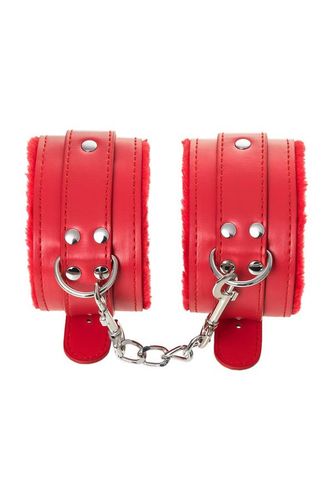 anonymo handcuffs, pu leather, red, 27 cm na Arena.pl