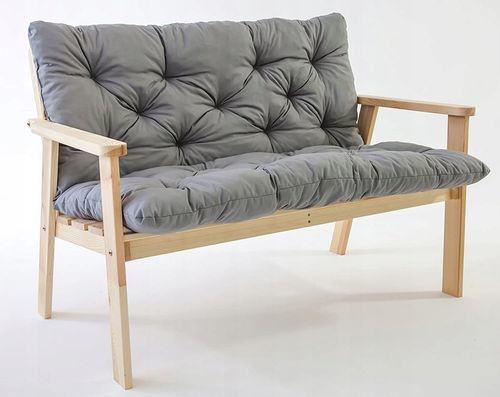 PODUSZKA OGRODOWA NA PALETĘ MEBLE Z PALET ŁAWKĘ HUŚTAWKĘ SZARA 120x98 CM na Arena.pl