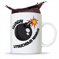 Dla Niani Opiekunki Kubek Uwaga Wybuchowa Niańka! Z Nadrukiem Ze Zdjęciem