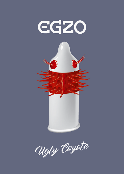 Prezerwatywa Z Języczkami Egzo Ugly Coyote zdjęcie 2