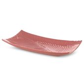 Patera dekoracyjna ceramiczna SENA 45x25x8 różowa