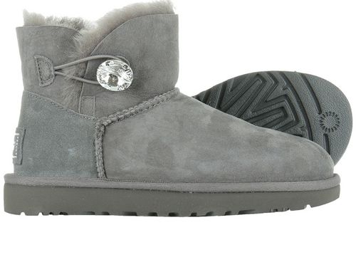 Buty UGG W Mini Bailey Button Bling 1016554-GREY - 40 na Arena.pl