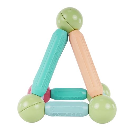 Klocki Magnetyczne Duże Konstrukcyjne Dla Dzieci 36 el Kuferek Kulki Zestaw na Arena.pl