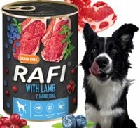 Karma Mokra Dla Psów RAFI z Jagnięciną, Borówką i Żurawiną 400g - 1 szt.