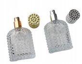 ATOMIZER PERFUM Z ROZPYLACZEM SZKLANY 2 SZTUKI 50 ML WIELOKROTNEGO UŻTYKU