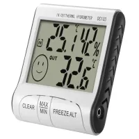 Stacja pogodowa pogody termometr higrometr z czujnikiem zewnętrznym