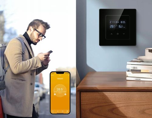Inteligentny Termostat Zwierny Piec Bojler 3A Czarny ZigBee TUYA PSMART na Arena.pl
