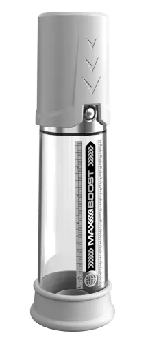 pump worx - przezroczysta pompka do penisa boost white na Arena.pl