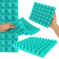 PIANKA GĄBKA MATA WYGŁUSZAJĄCA 25x25x4 cm - Turkusowy - sale prób, biura