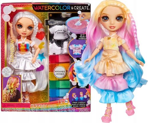 RAINBOW HIGH WATERCOLOR & CREATE LALKA DO MALOWANIA BRĄZOWE OCZY 507598 na Arena.pl