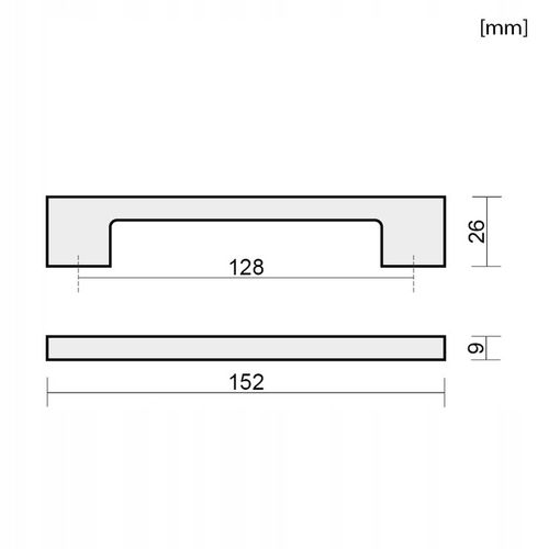 10x UCHWYT MEBLOWY CZARNY UCHWYT DO MEBLI KUCHENNYCH UCHWYT DO SZAFKI na Arena.pl